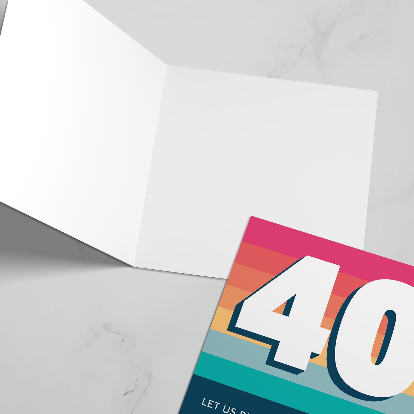 Christian 40th birthday card, Psalm 118:24 verse, bright colourful modern joyful design, faith-filled celebration card.