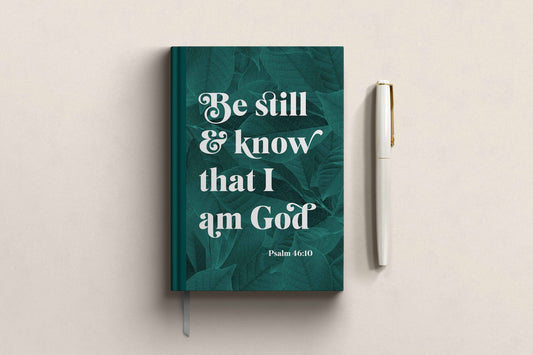 Be Still and Know Christian Notebook – Luxury A5 Hardback Journal | Psalm 46:10