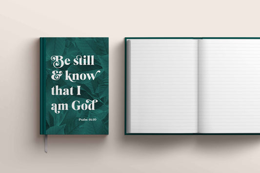 Be Still and Know Christian Notebook – Luxury A5 Hardback Journal | Psalm 46:10