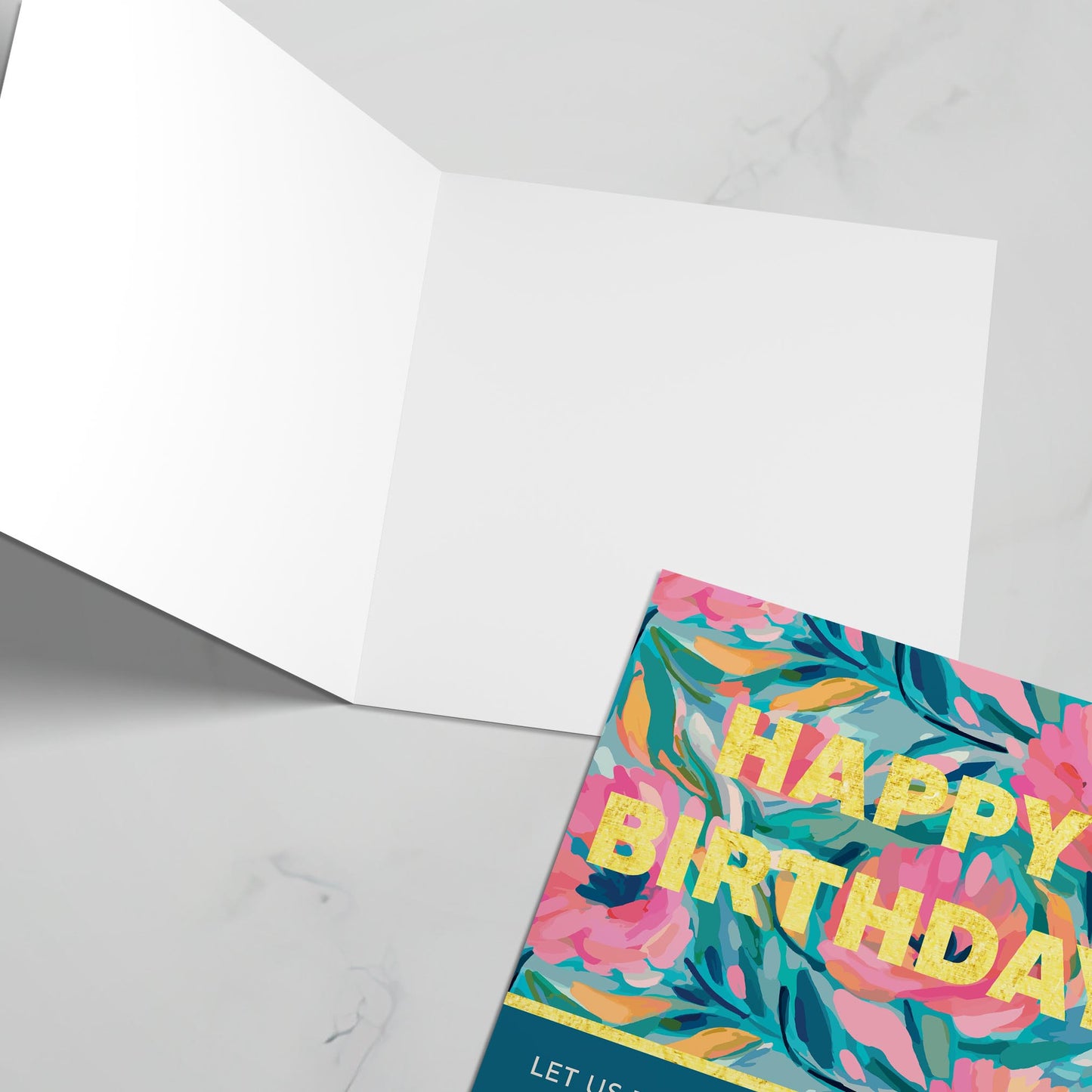 Christian birthday card. Gold foil lettering, with bible verse on cover. Psalm 118 verse 24