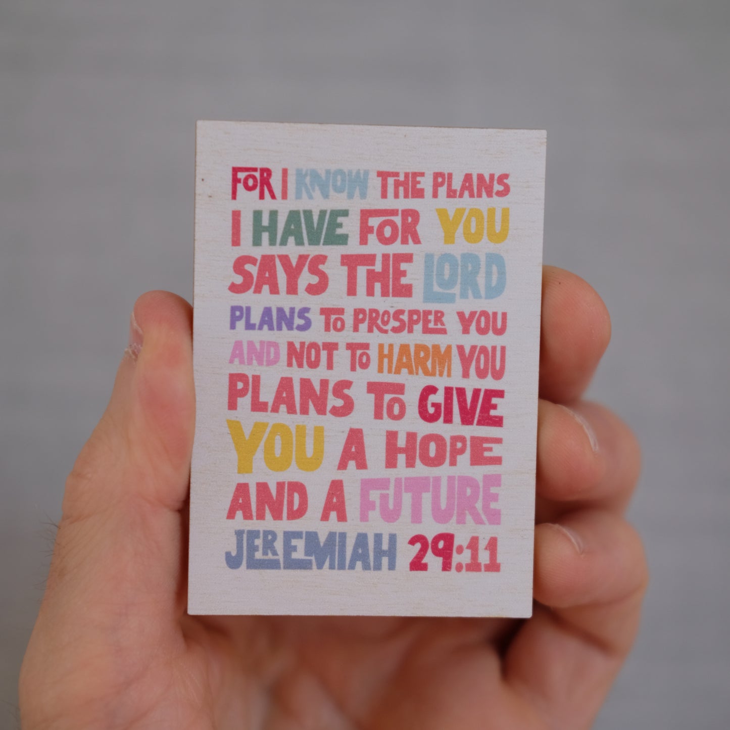 Jeremiah 29 bible verse magnet