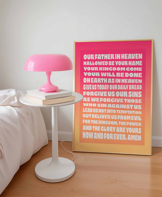 The Lord's Prayer poster.