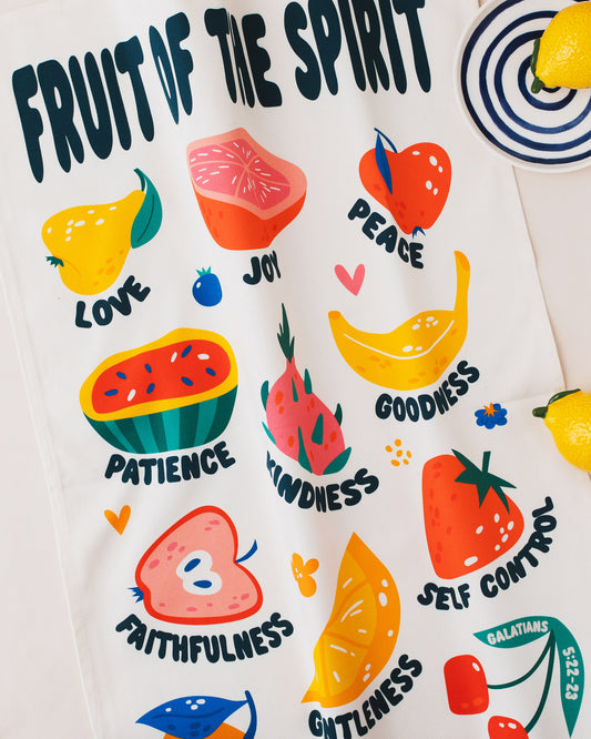 Fruit of the Spirit tea towel