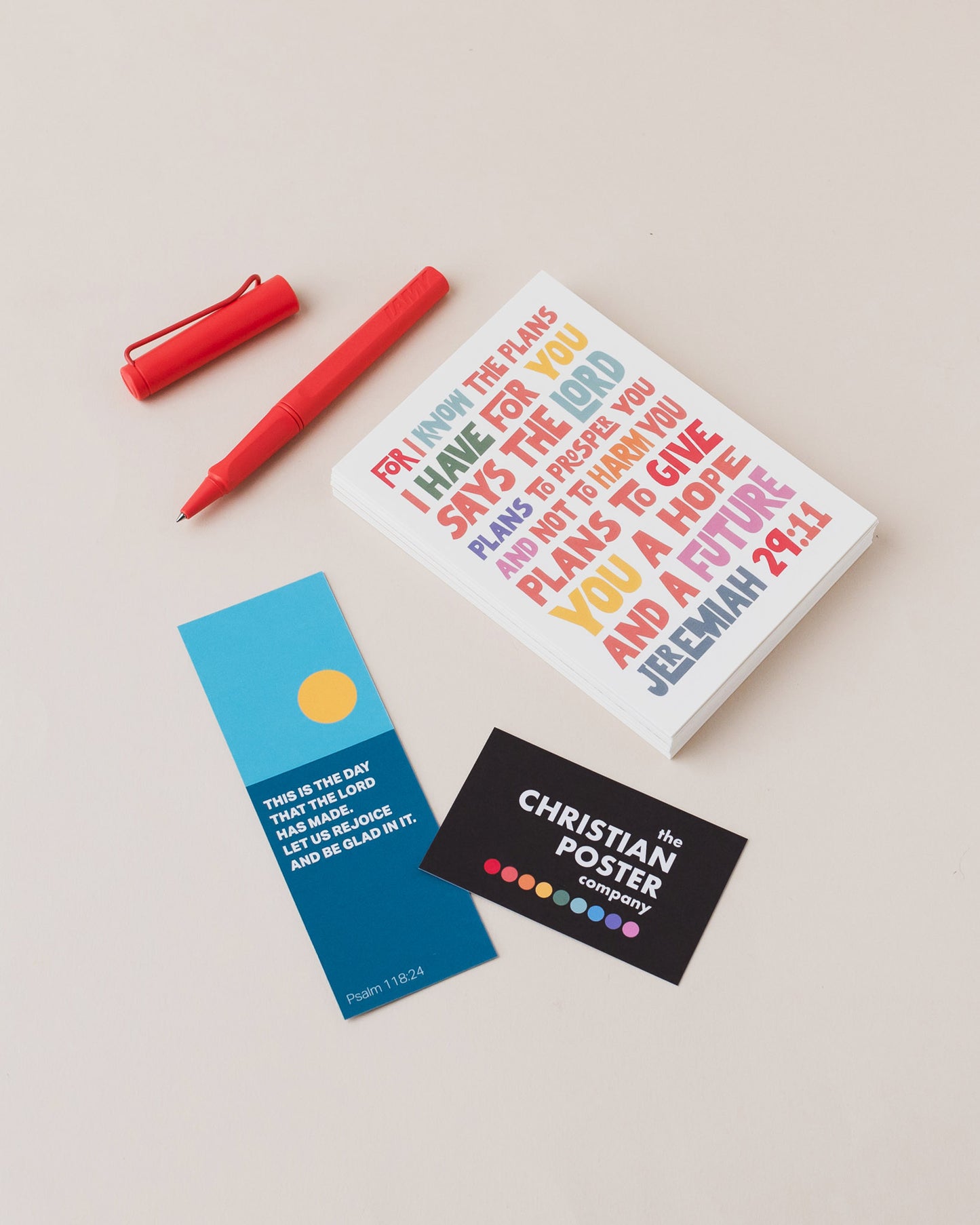 40 Christian Postcards: Colourful modern bible verse cards
