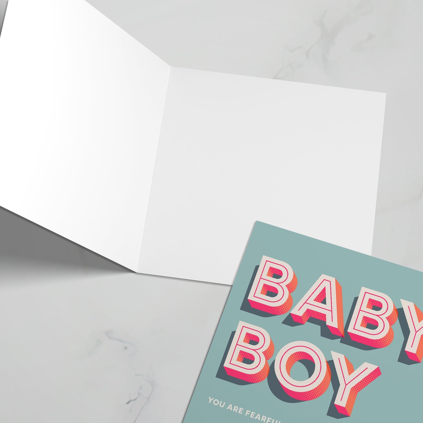 Baby Boy greeting card with bible verse - The Christian Poster Company