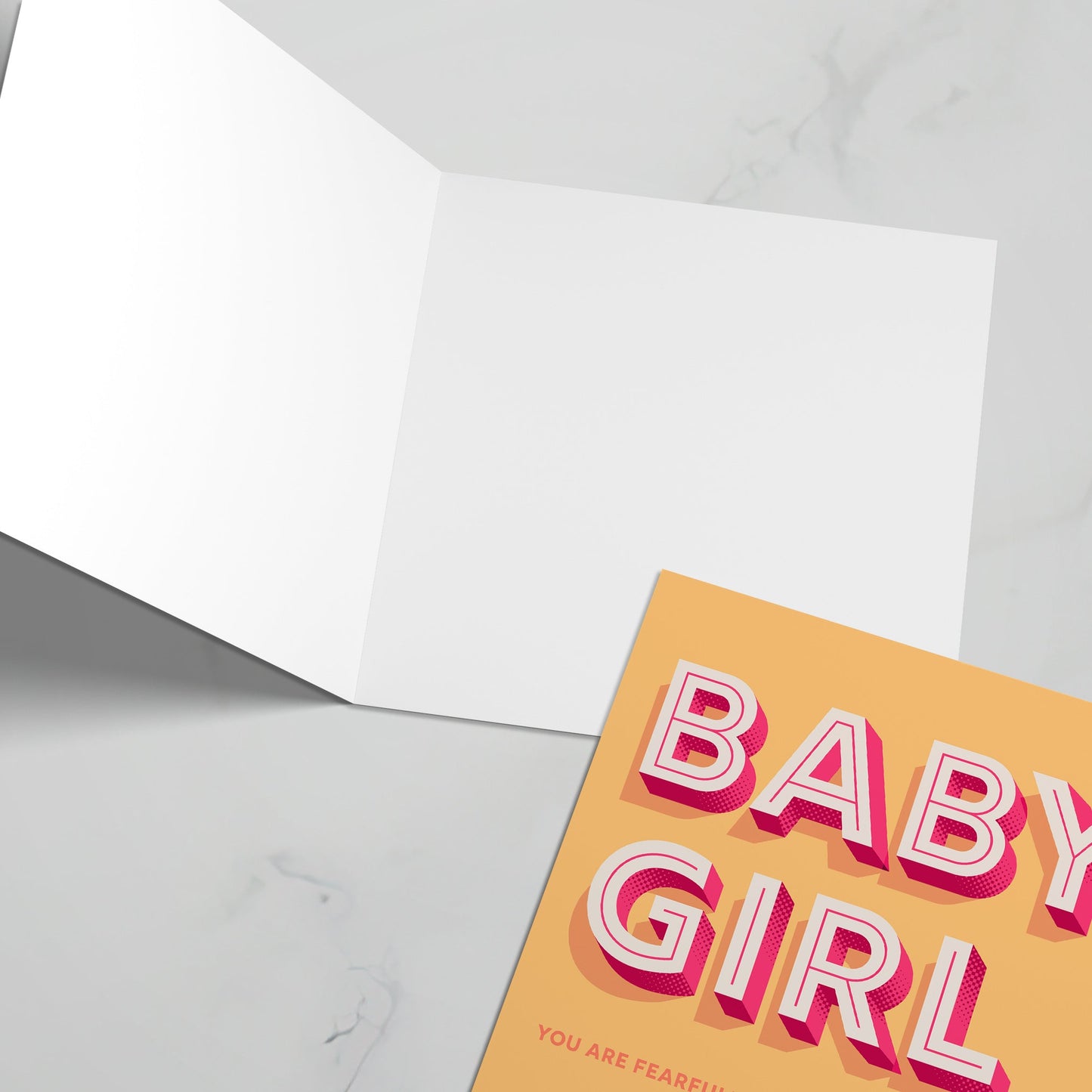 Baby Girl greeting card with bible verse - The Christian Poster Company