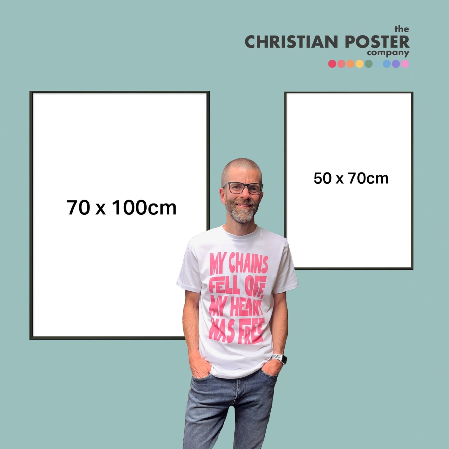 Black aluminium framed Poster. Choose your design. - The Christian Poster Company