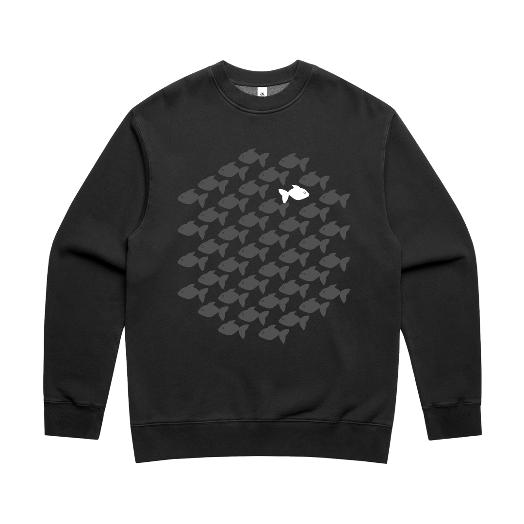 Do not conform. Unisex sweater. Faded black - The Christian Poster Company