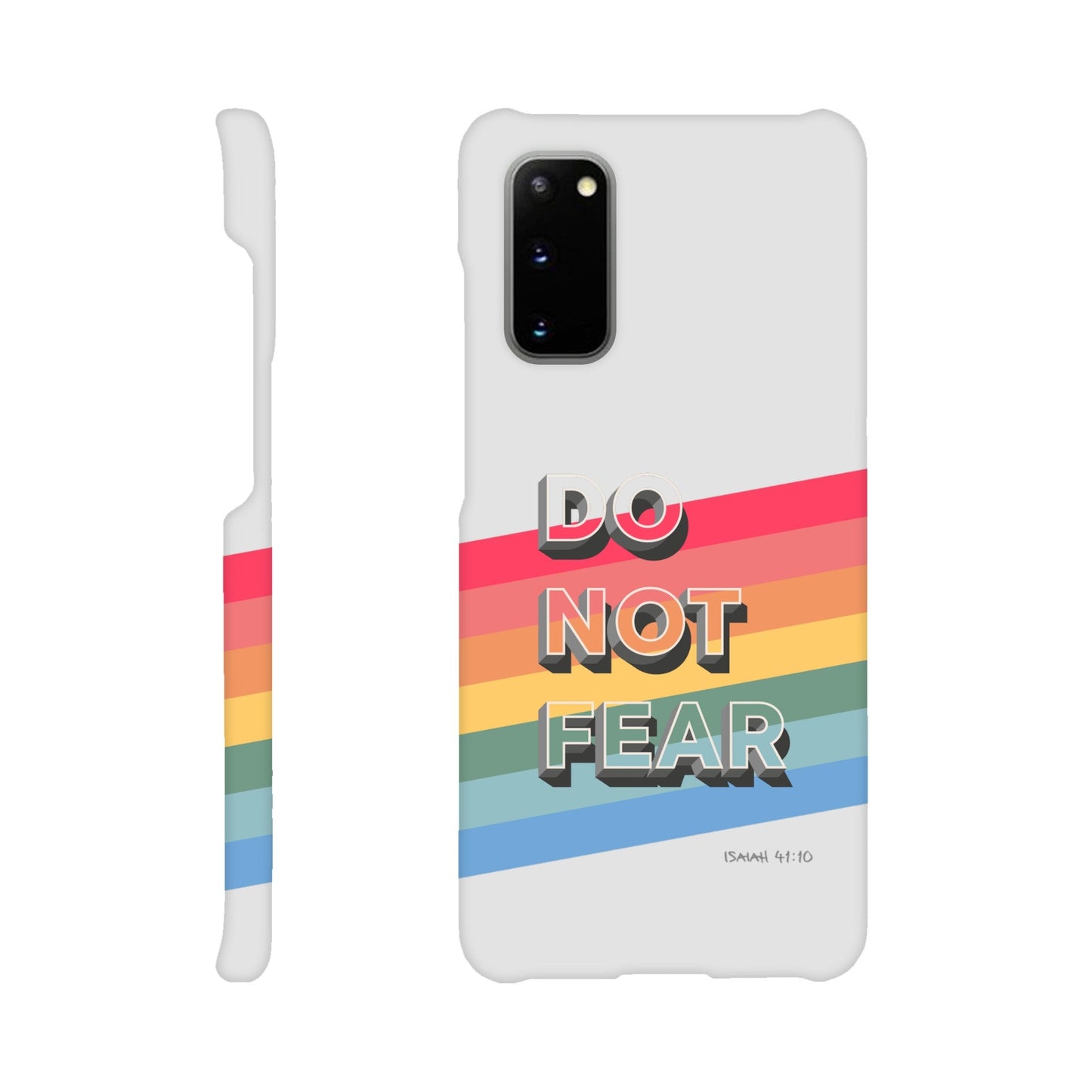 Do not fear. Isaiah 41 verse 10. Christian phone case. - The Christian Poster Company
