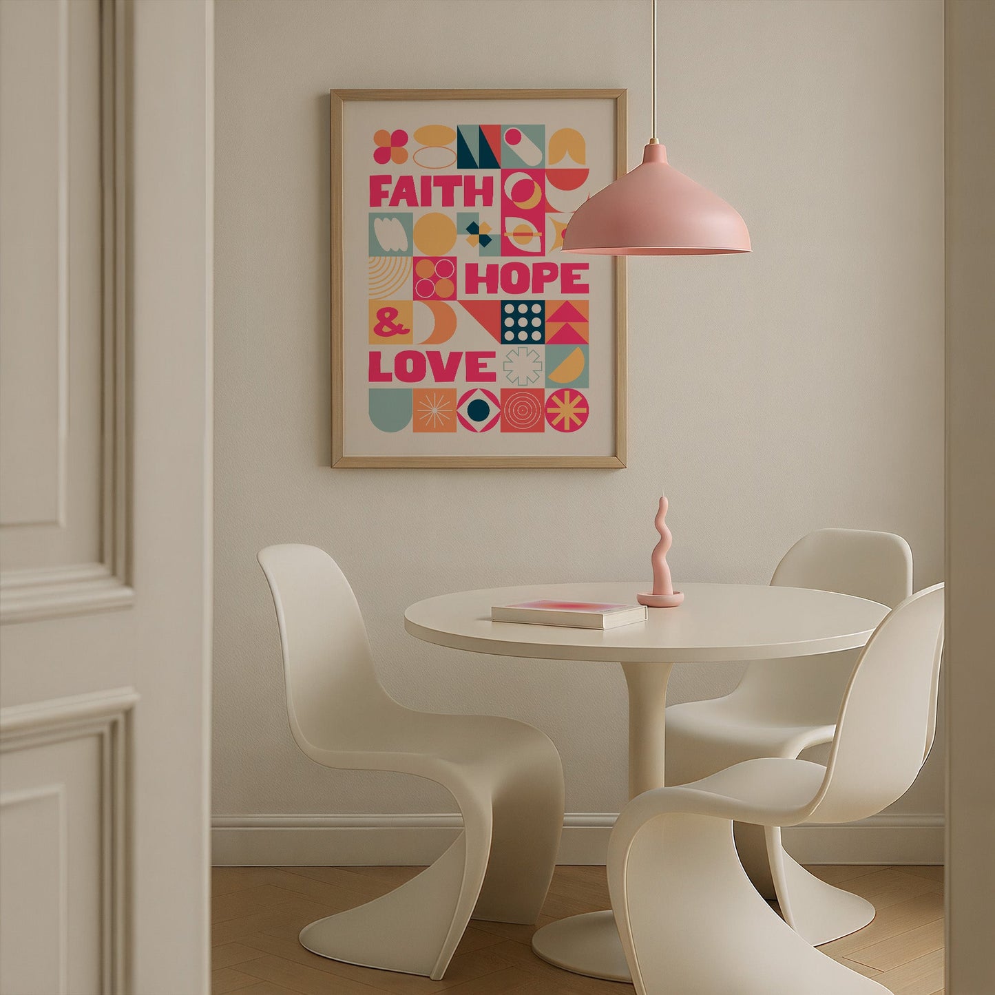 Faith, Hope and Love poster. Christian wall art. - The Christian Poster Company