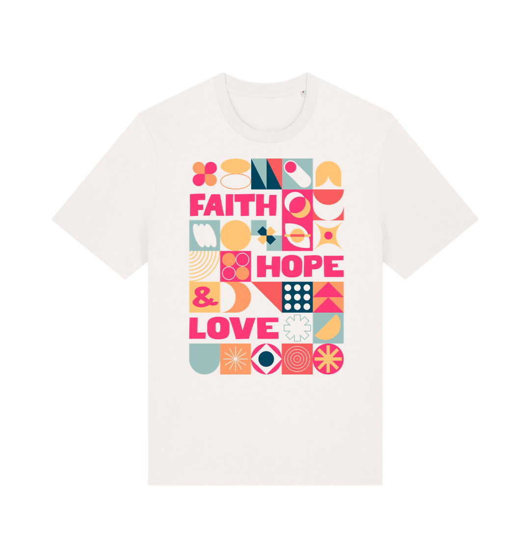 Faith Hope and Love T shirt - The Christian Poster Company