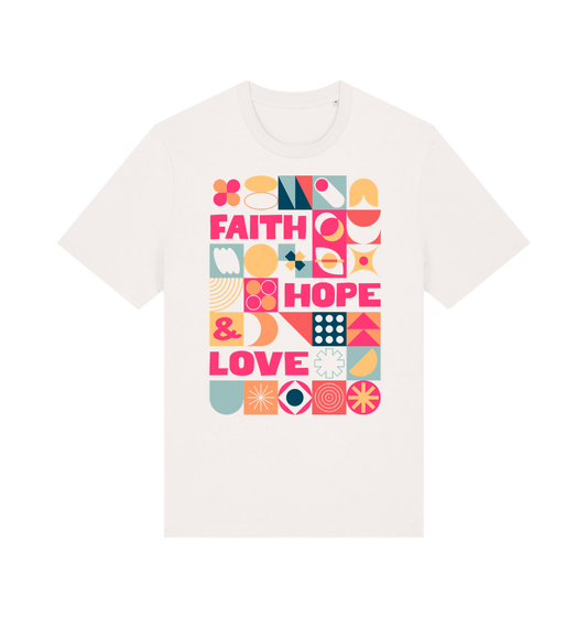 Faith Hope and Love T shirt - The Christian Poster Company