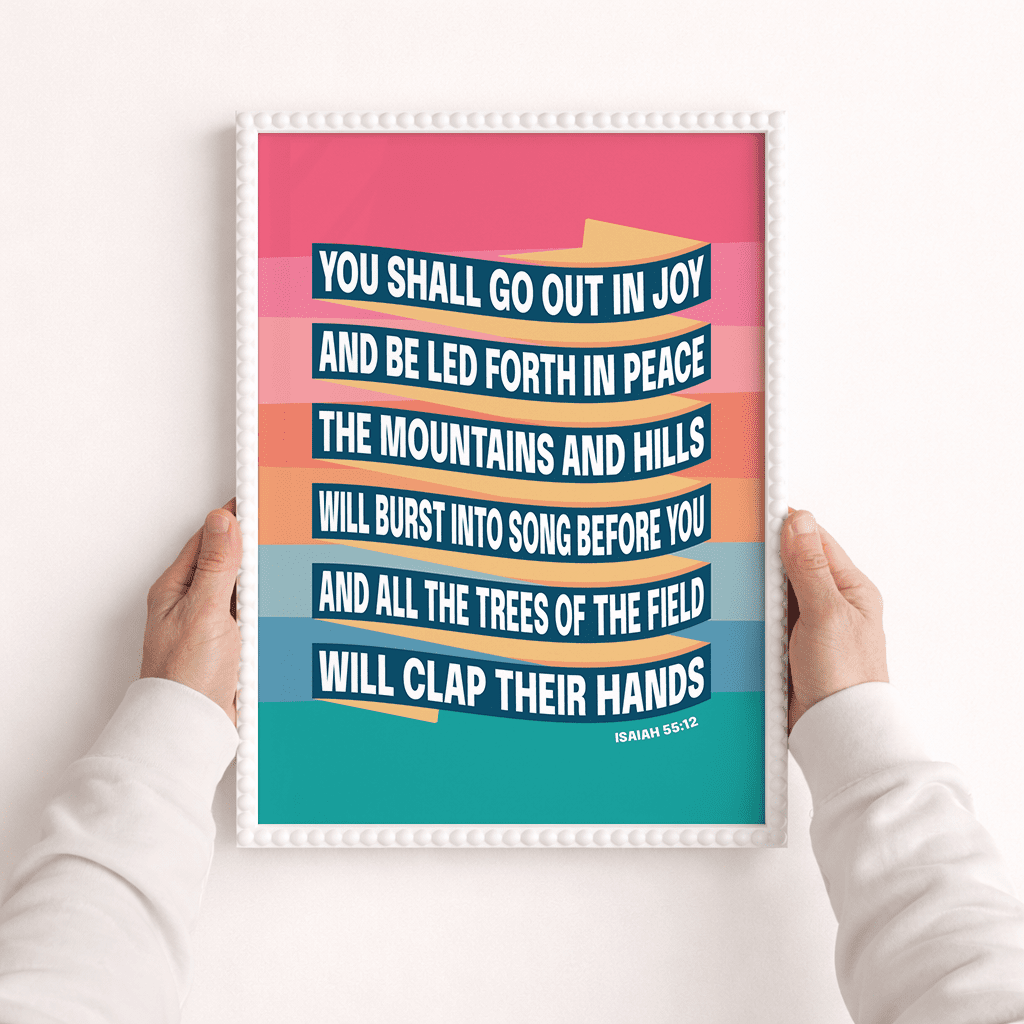 Isaiah 55 A3 framed poster - The Christian Poster Company