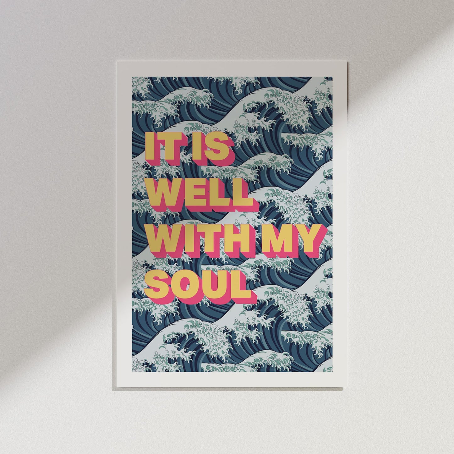IT IS WELL Christian poster, It is well with my soul print, christian wall decor - The Christian Poster Company