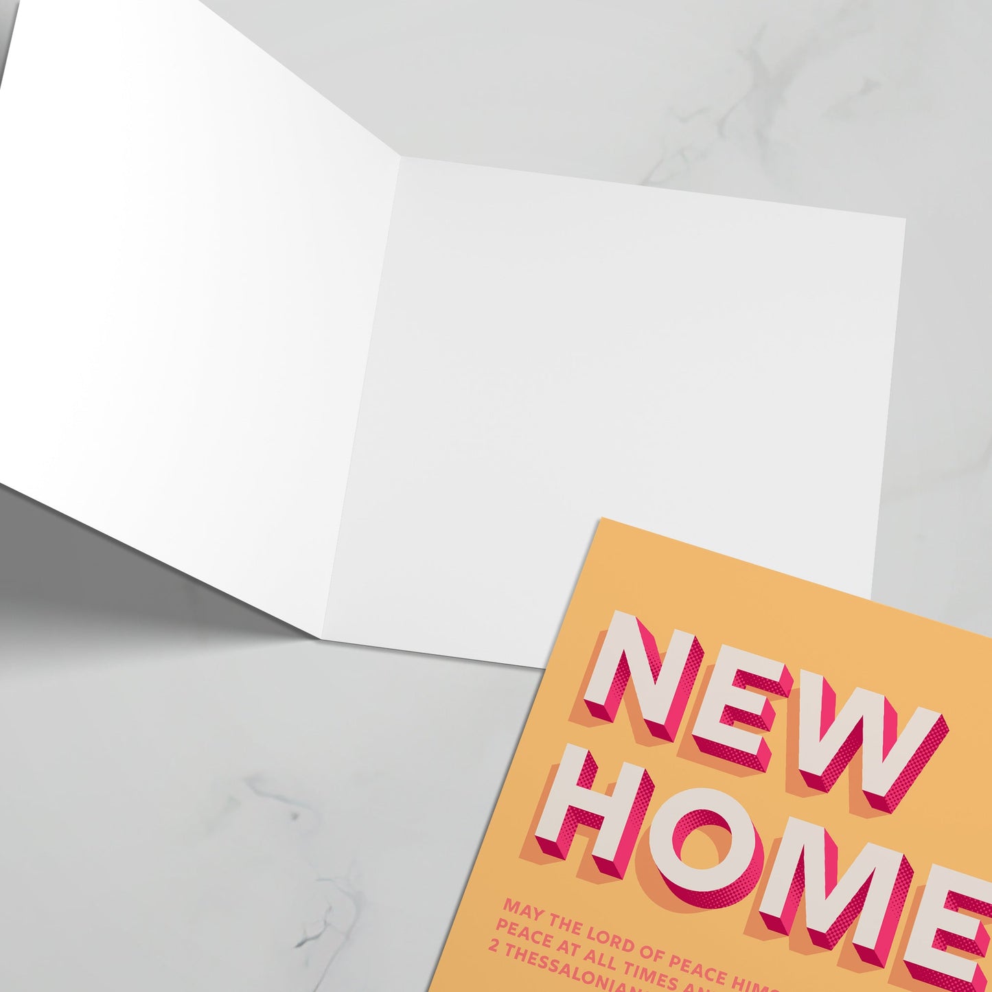 New home greeting card with bible verse. 2 Thessalonians 3:16 - The Christian Poster Company