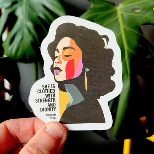 Proverbs 31. Eco - vinyl sticker. - The Christian Poster Company