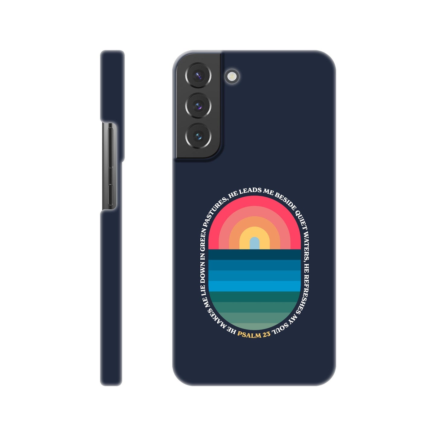 Psalm 23 phone case. He refreshes my soul - The Christian Poster Company
