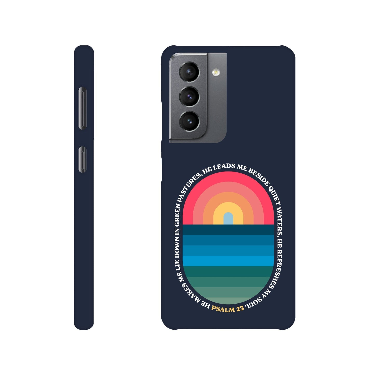 Psalm 23 phone case. He refreshes my soul - The Christian Poster Company
