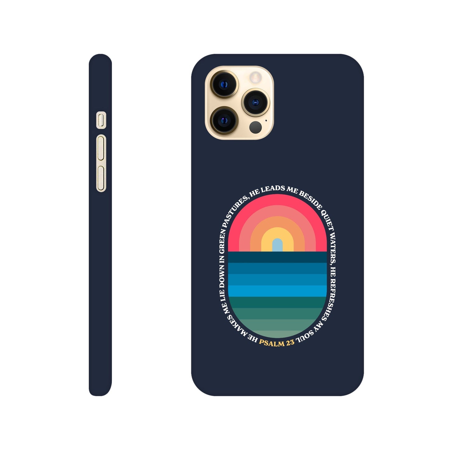 Psalm 23 phone case. He refreshes my soul - The Christian Poster Company