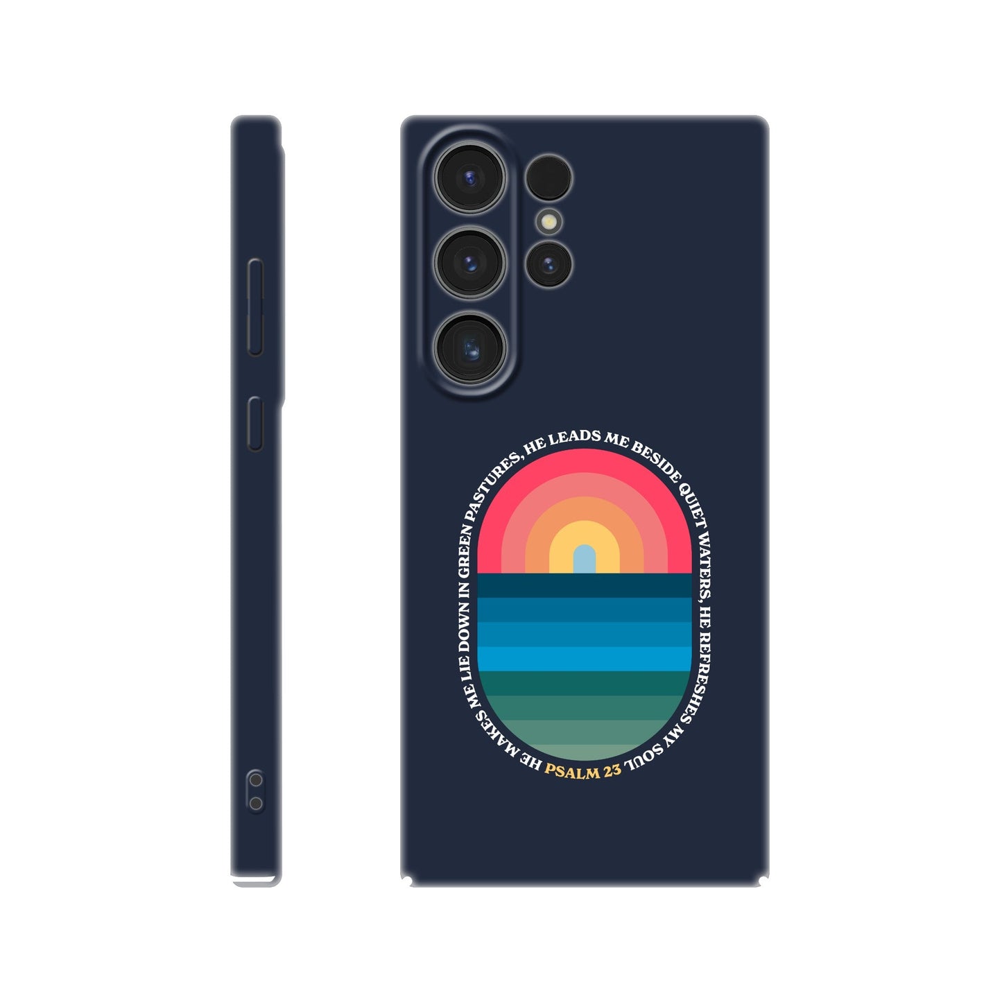 Psalm 23 phone case. He refreshes my soul - The Christian Poster Company