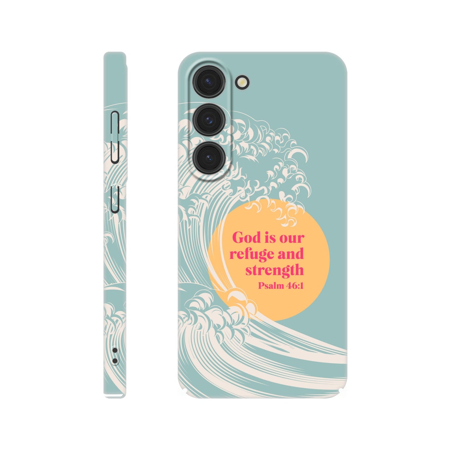 Psalm 46 verse 1 phone case. God is our refuge and strength - The Christian Poster Company