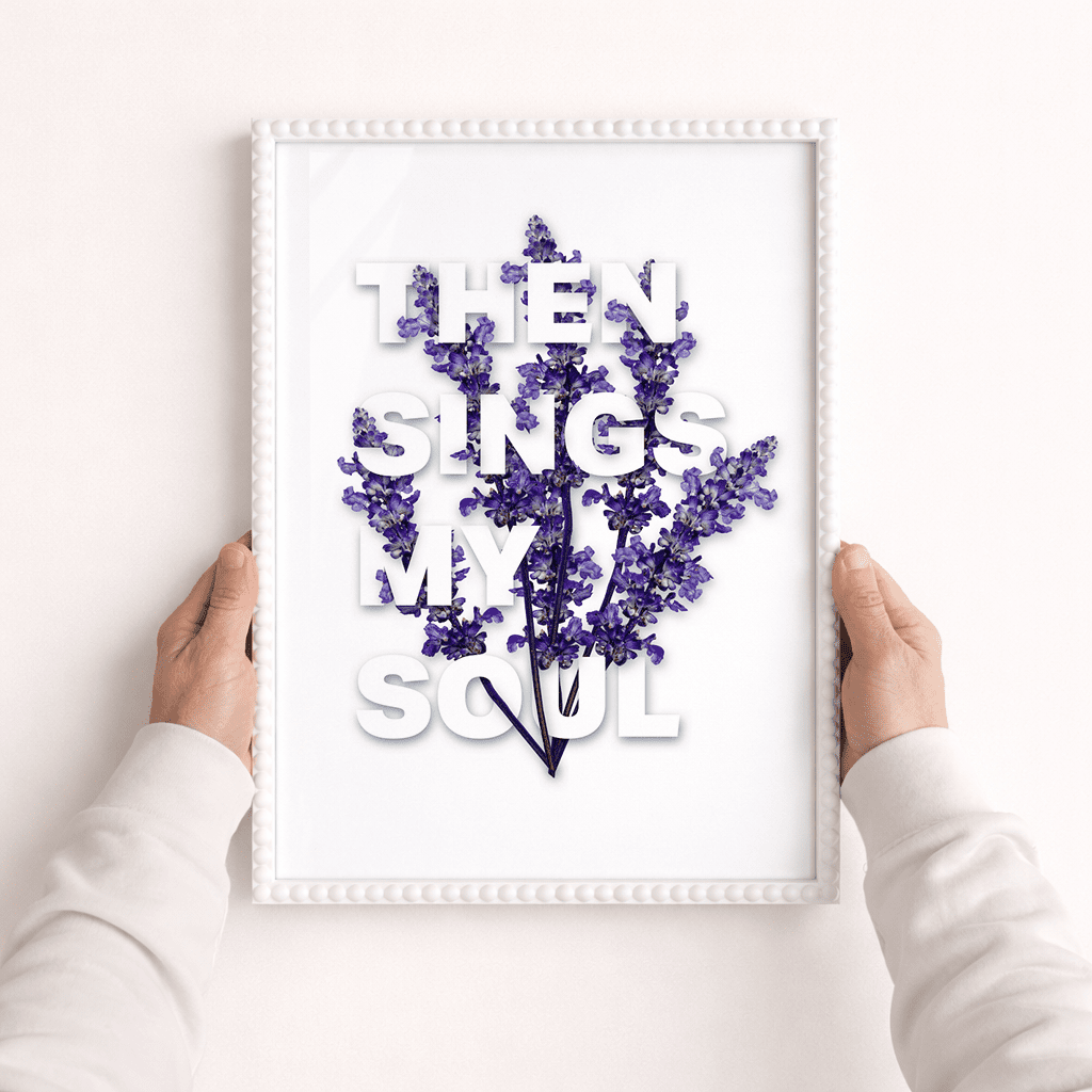 Then sings my soul A3 framed poster - The Christian Poster Company