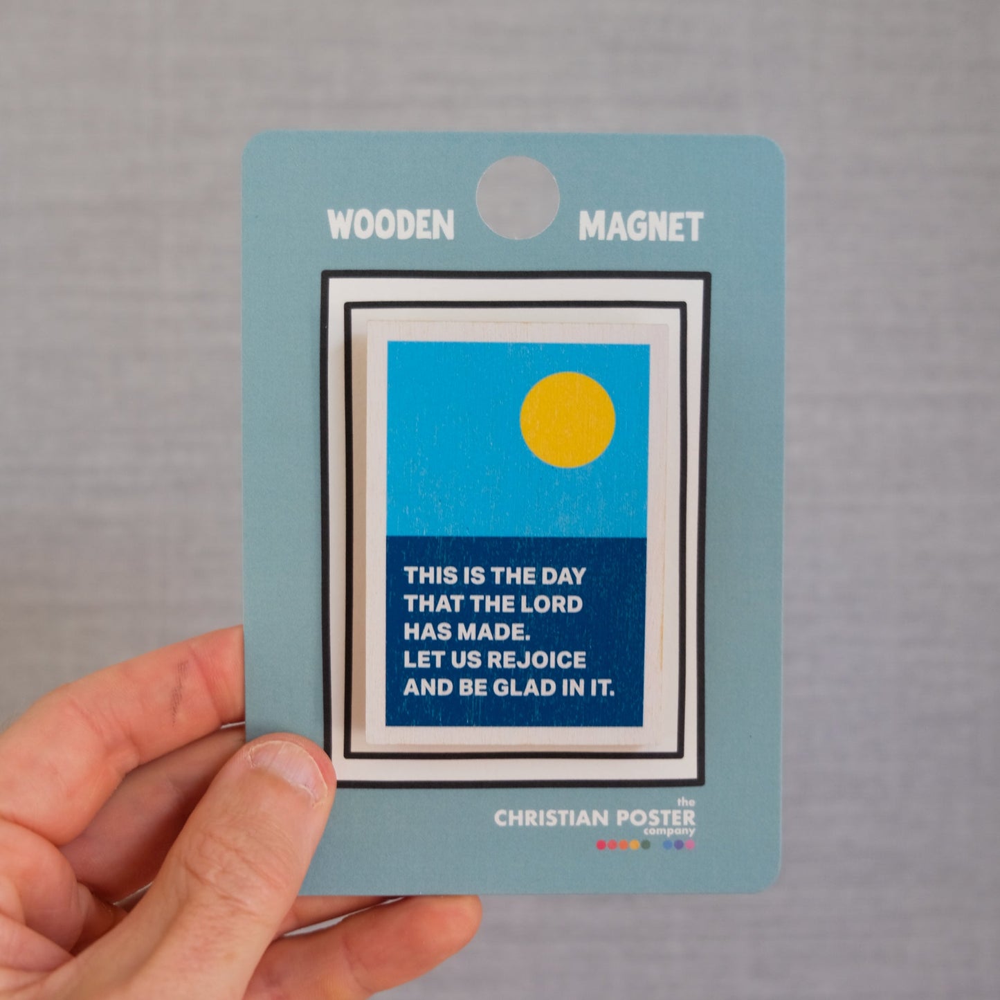 Modern Christian magnet sun sea Psalm 118:24 "this is the day"