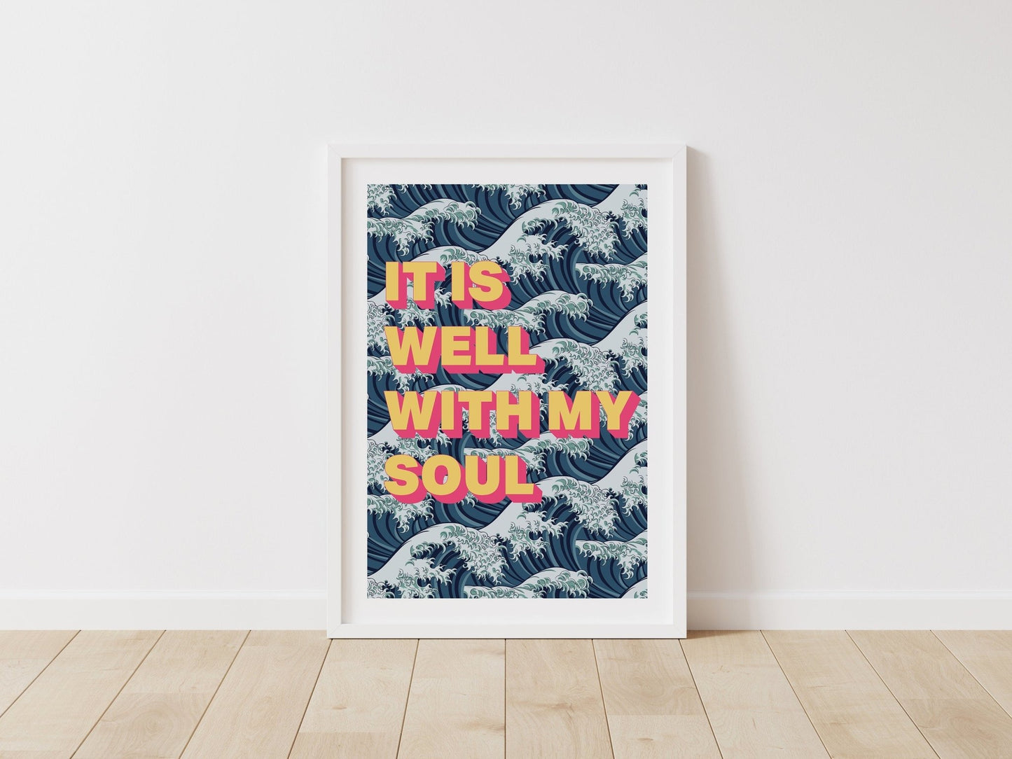 IT IS WELL Christian poster, It is well with my soul print, christian wall decor - The Christian Poster Company
