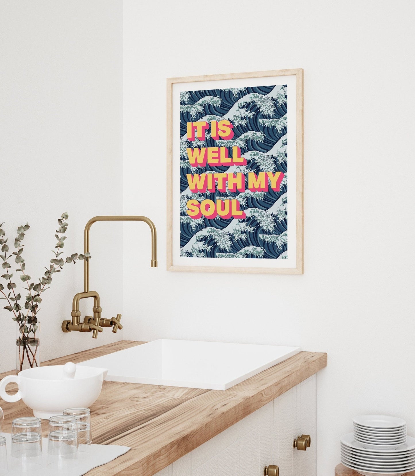 IT IS WELL Christian poster, It is well with my soul print, christian wall decor - The Christian Poster Company