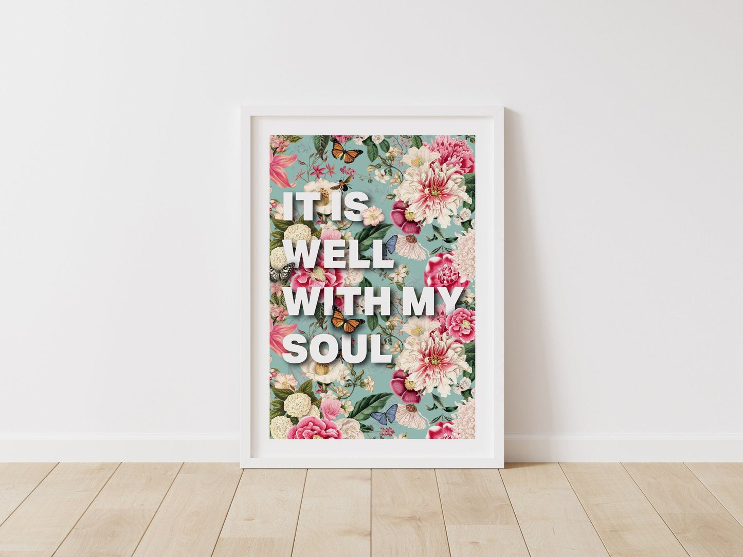 IT IS WELL Christian poster, It is well with my soul print, christian wall decor - The Christian Poster Company