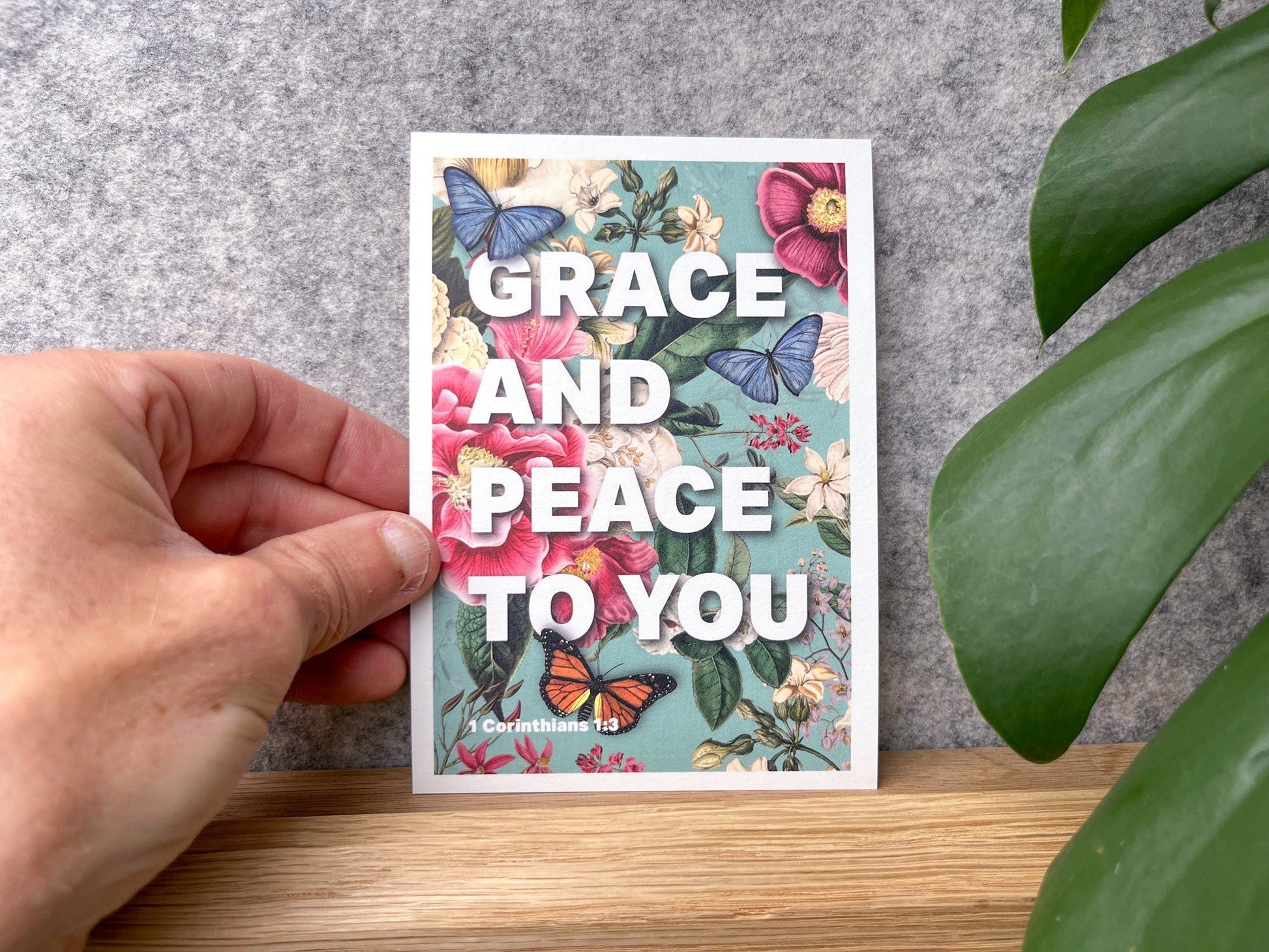 Set of Christian Postcards. Grace and peace to you. 1 Corinthians 1 verse 3 - The Christian Poster Company