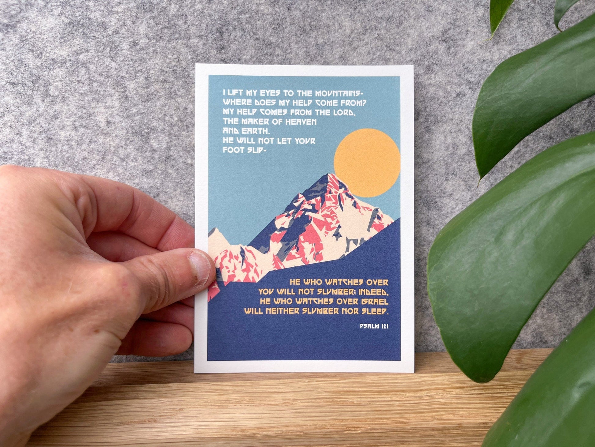 Set of Christian Postcards. 'I lift up my eyes..." - Psalm 121 - The Christian Poster Company