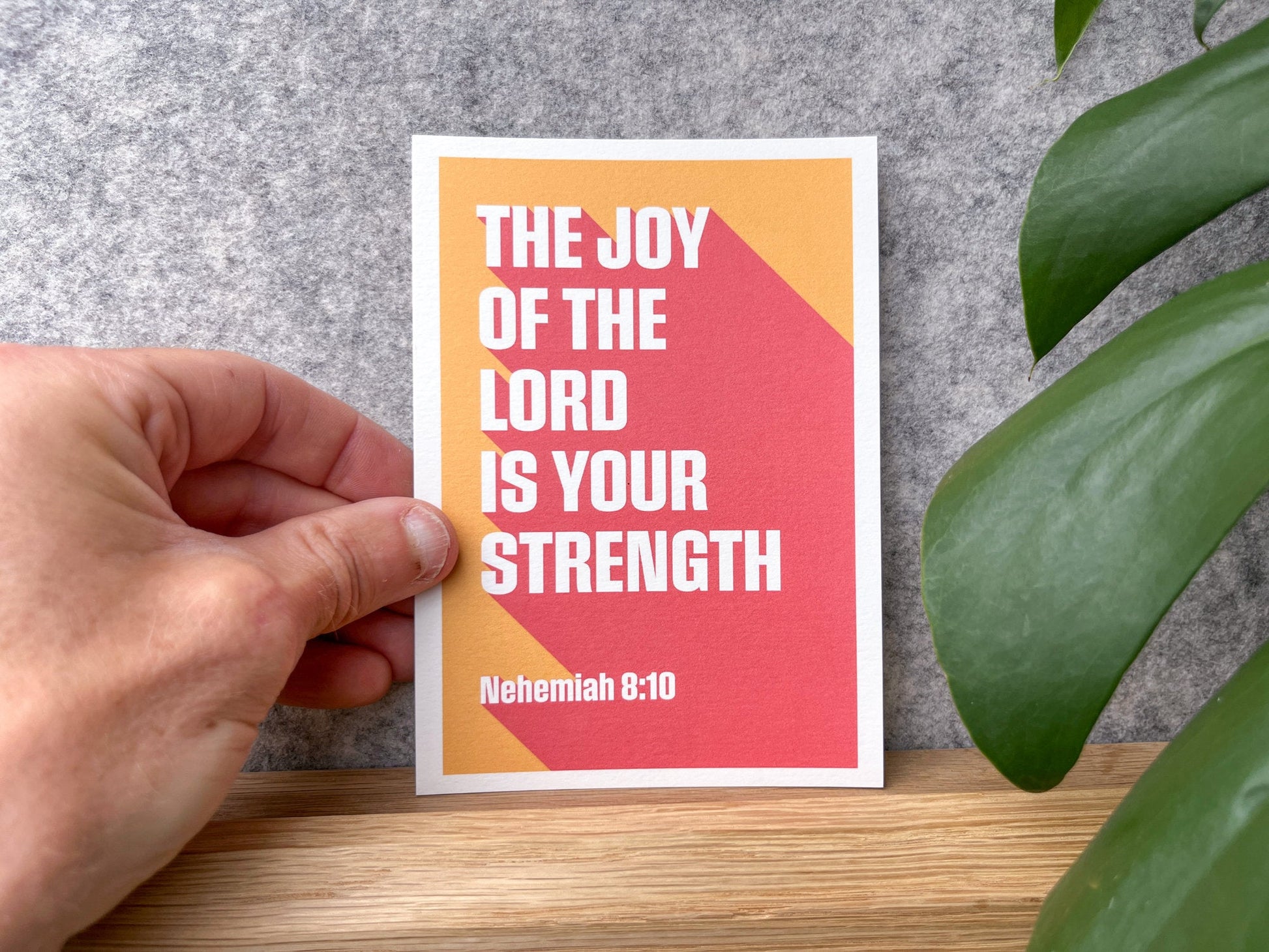 Set of postcards. The Joy of the Lord is your strength. Nehemiah 8 verse 10 - The Christian Poster Company