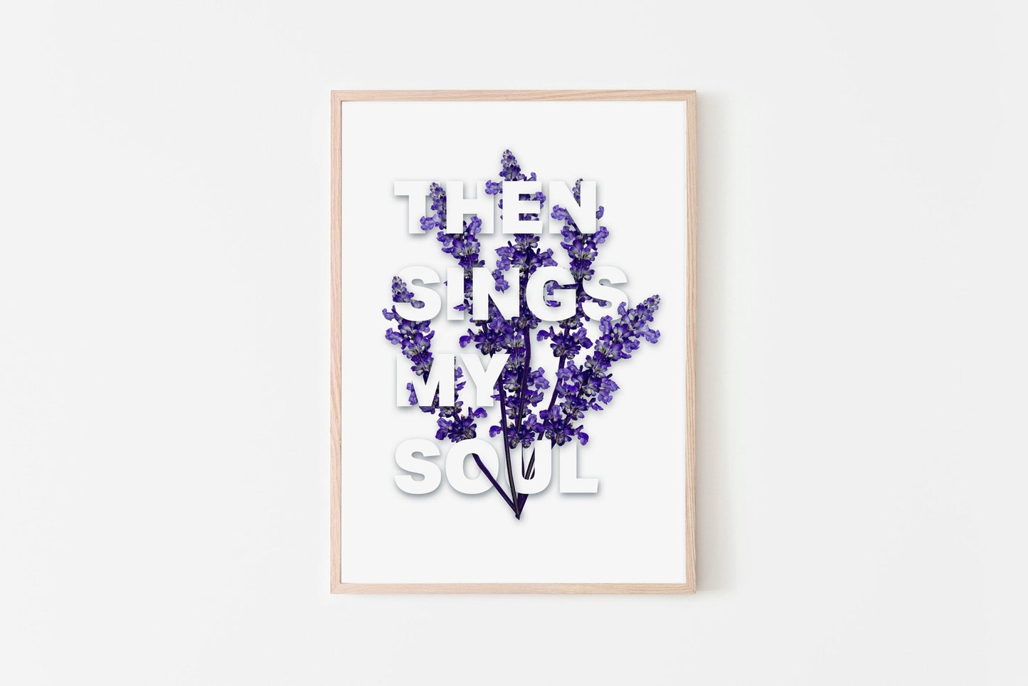 Then sings my soul, Christian poster, Inspired by the hymn 'How great thou art'. - The Christian Poster Company