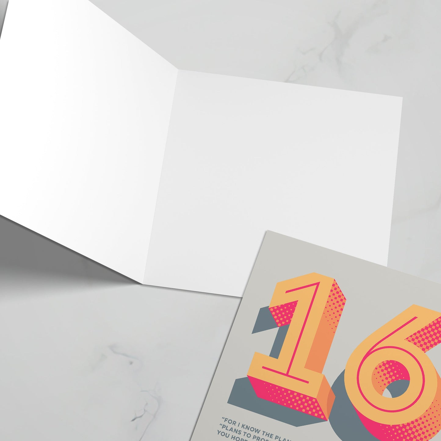16th birthday greeting card with bible verse. - The Christian Poster Company