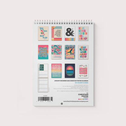 2026 six - column Christian family planner calendar - The Christian Poster Company