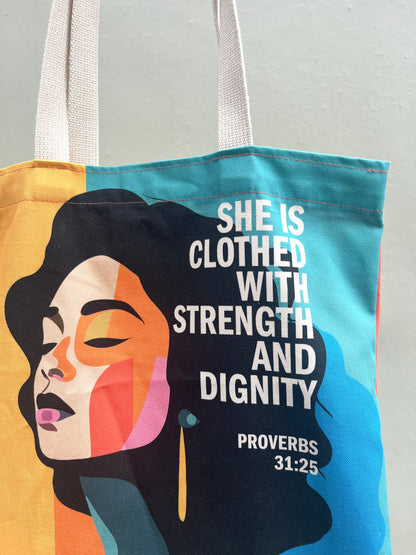 Proverbs 31 tote bag