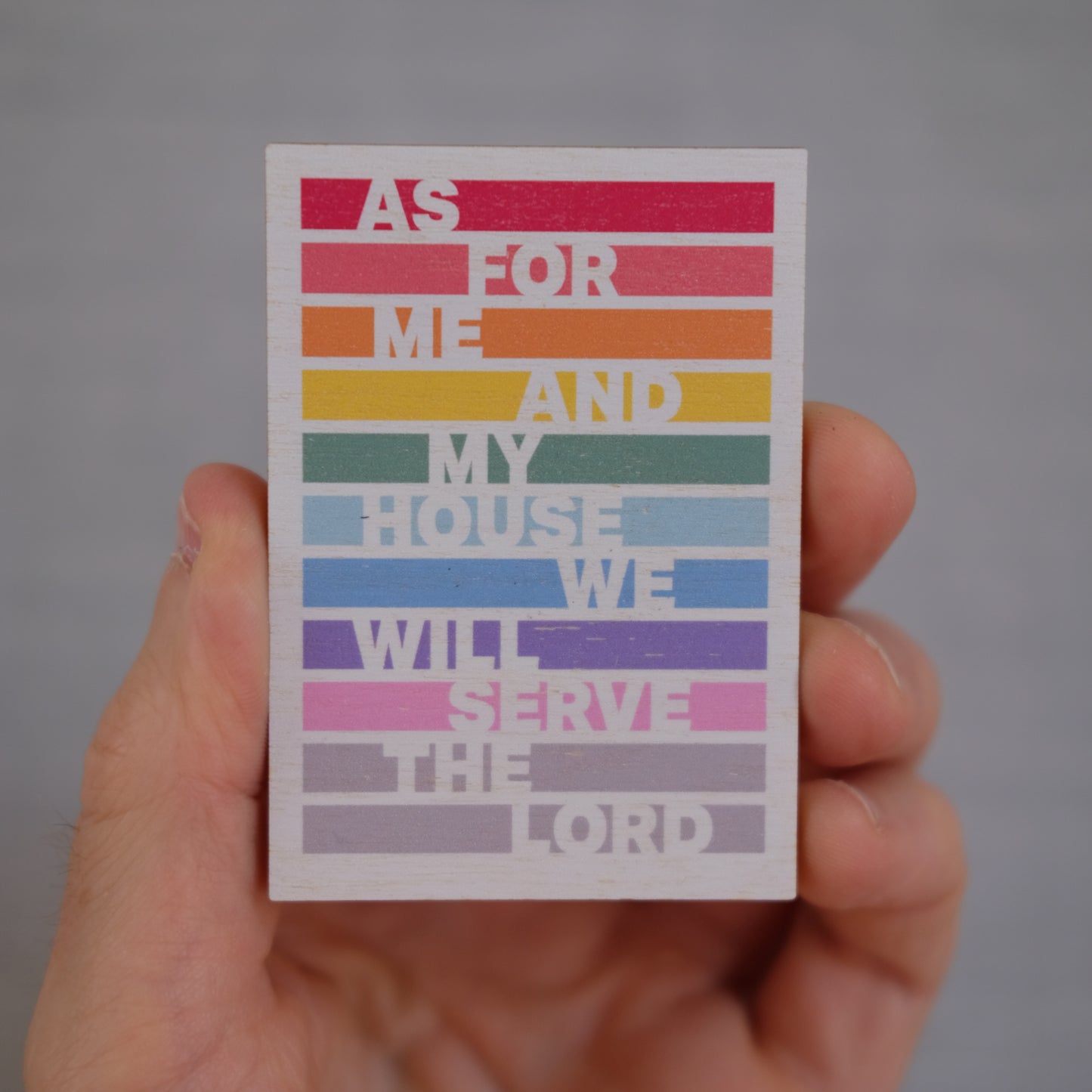 As for me and my house. Bible verse magnet.