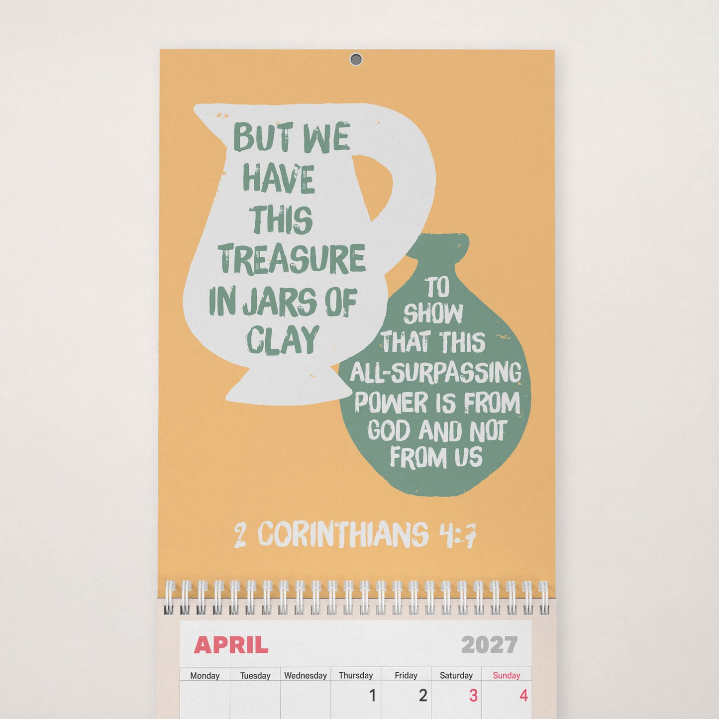 2027 Christian wall calendar