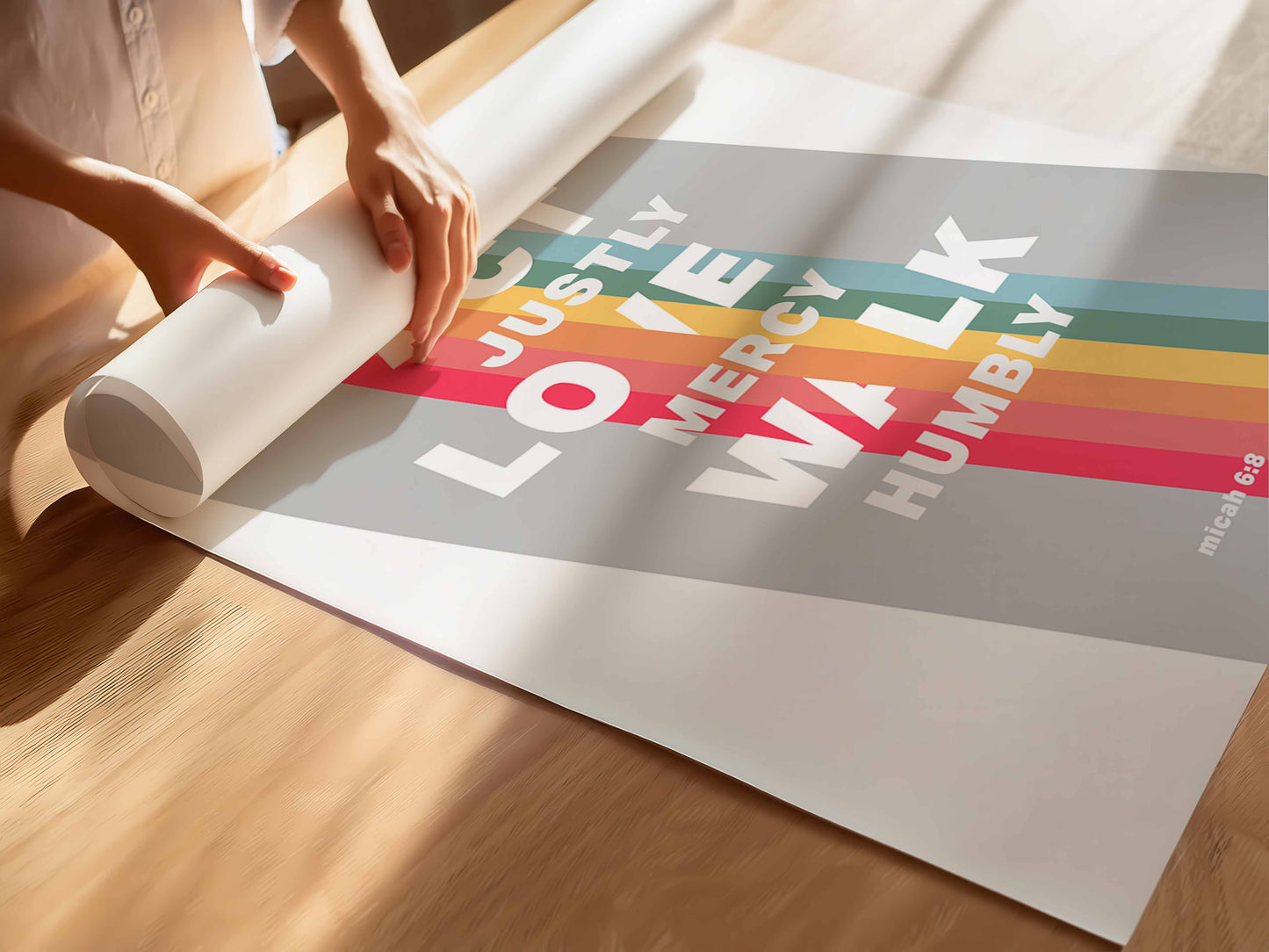 Act Justly, Love Mercy, Walk Humbly | Micah 6 verse 8 print