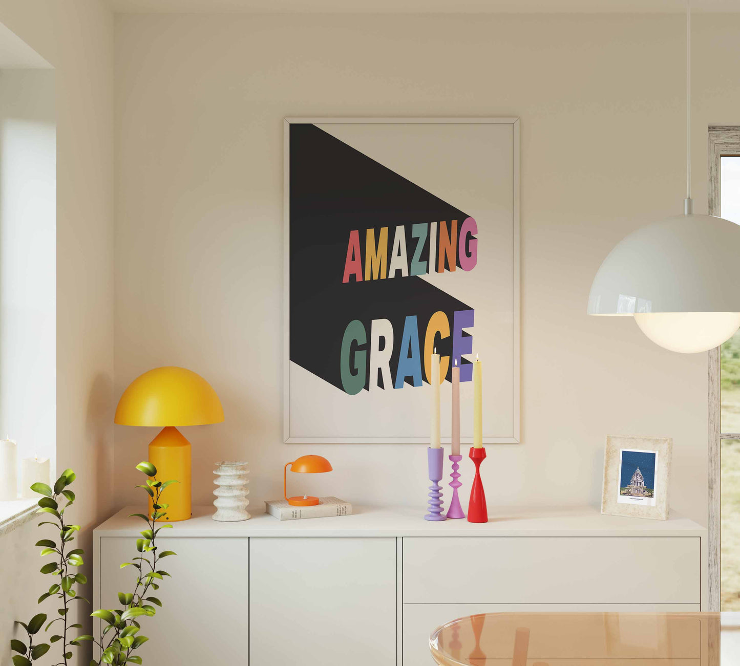 Amazing Grace poster. Wall art.