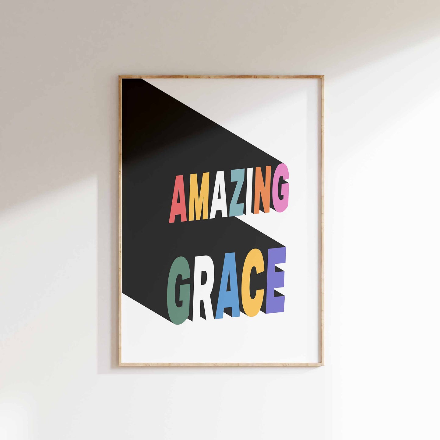 Amazing Grace poster. Wall art.