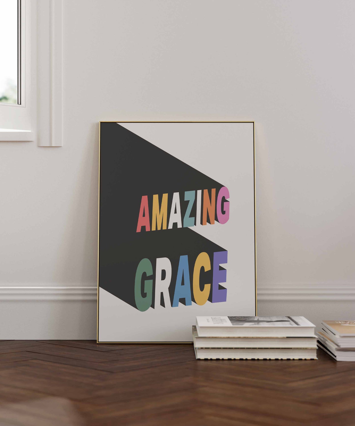 Amazing Grace poster. Wall art.