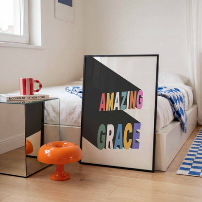 Amazing Grace poster. Wall art.