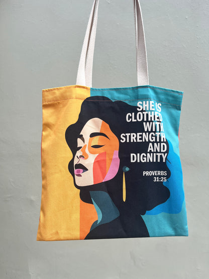 Proverbs 31 tote bag