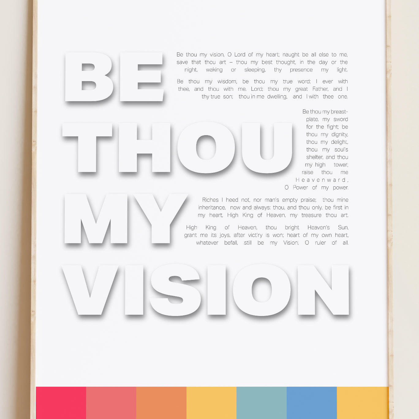 Be thou my vision poster