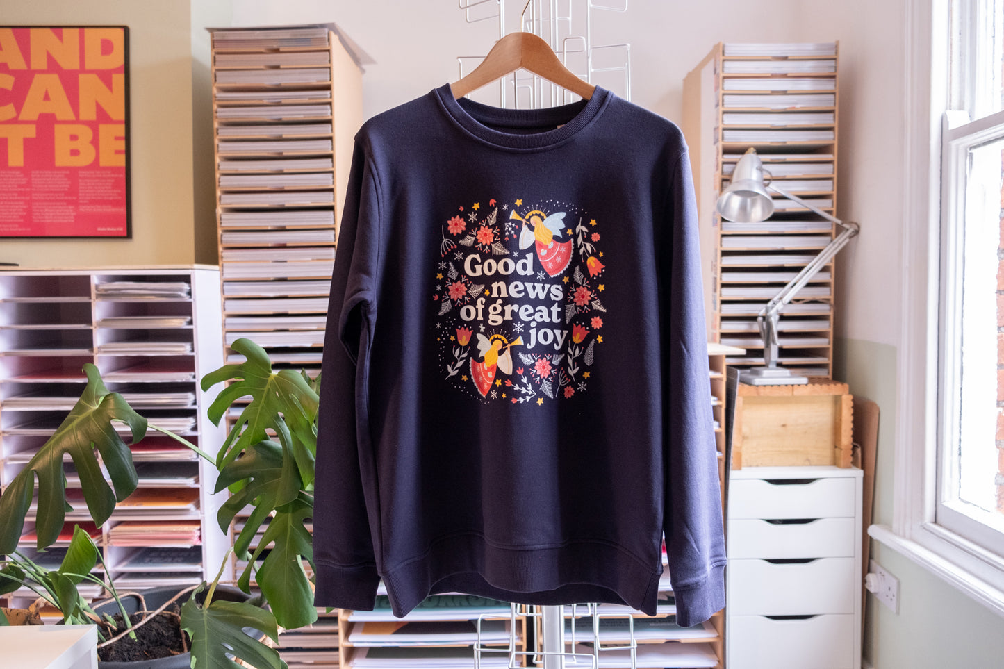 Christmas jumper. Good News of Great Joy. Unisex