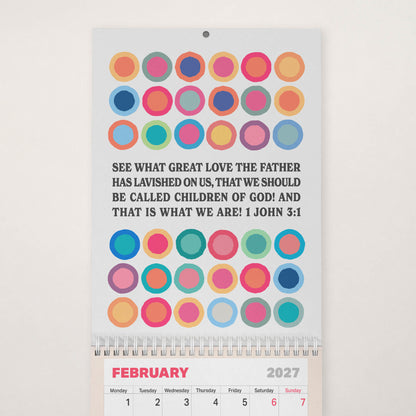 2027 Christian wall calendar