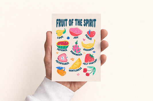 Set of Christian Postcards. Fruit of the Spirit.