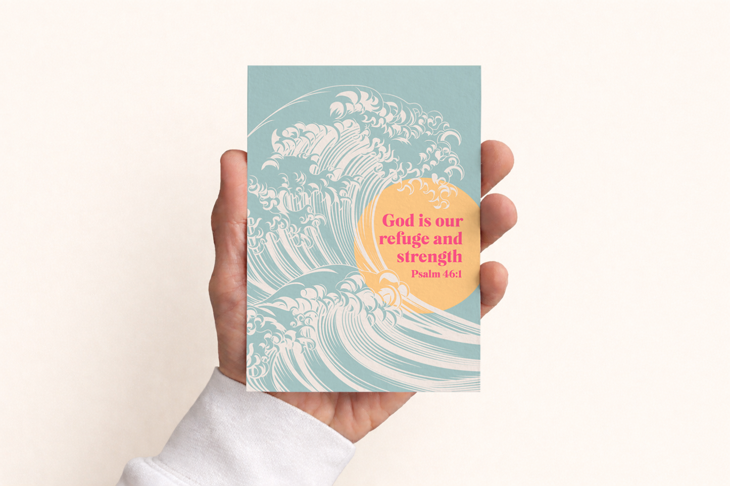 Set of Christian Postcards. 'God is our refuge and strength" - Psalm 46 verse 1